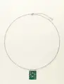 My Jewellery Necklace green square charm MJ09421