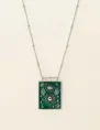 My Jewellery Necklace green square charm MJ09421