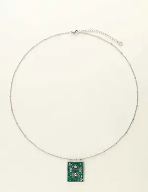 My Jewellery Necklace green square charm MJ09421