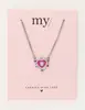 My Jewellery Necklace heart charm purple MJ10372