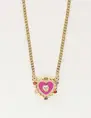 My Jewellery Necklace heart charm purple MJ10372
