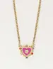My Jewellery Necklace heart charm purple MJ10372
