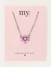 My Jewellery Necklace heart charm purple MJ10372
