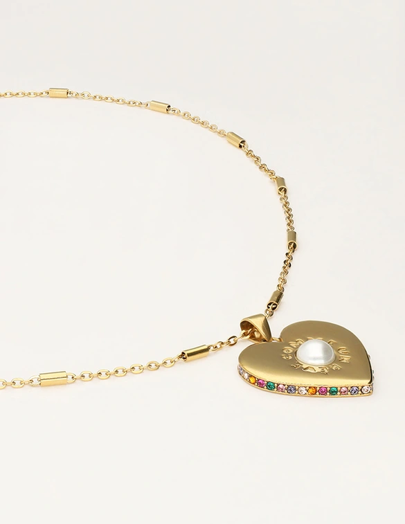 My Jewellery Necklace heart pearl MJ11309