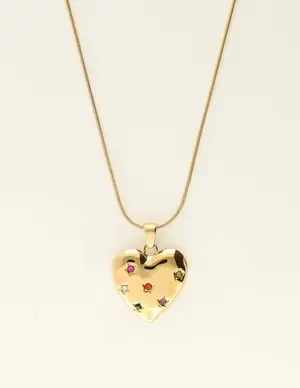 My Jewellery Necklace heart strass multi MJ09542