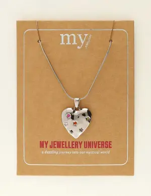 My Jewellery Necklace heart strass multi MJ09542