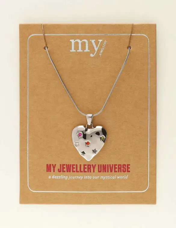 My Jewellery Necklace heart strass multi MJ09542