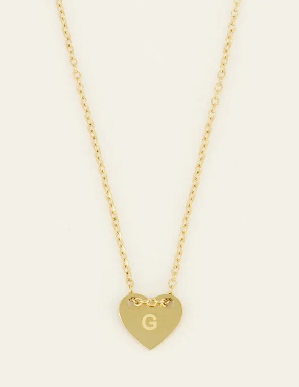 My Jewellery Necklace initials on heart MJ07876G