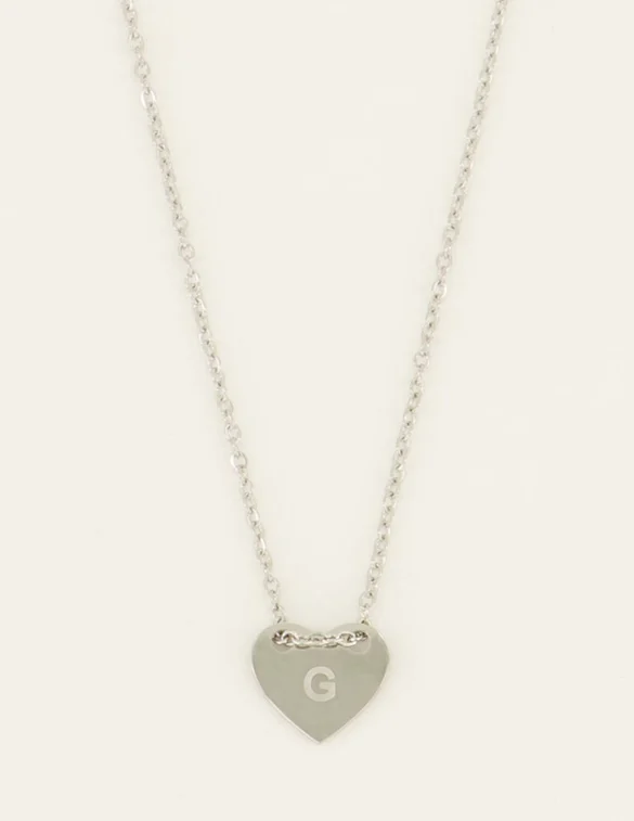 My Jewellery Necklace initials on heart MJ07876G