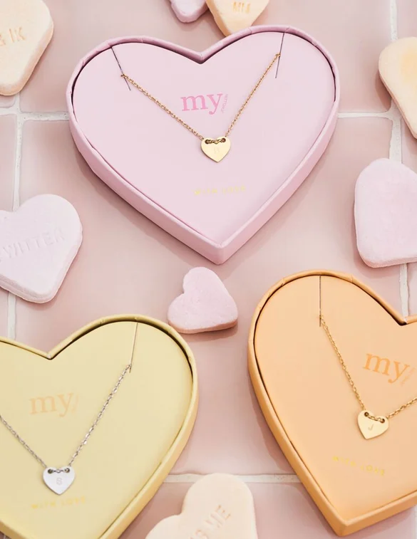 My Jewellery Necklace initials on heart MJ07876S