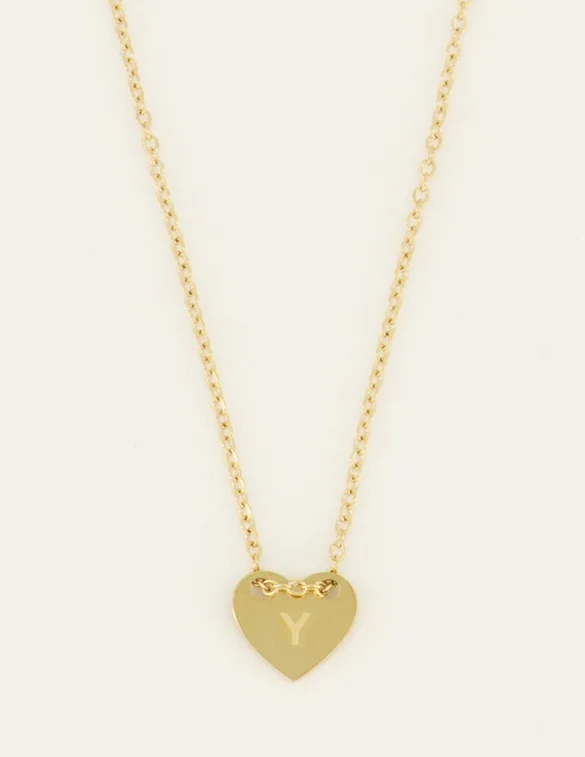 My Jewellery Necklace initials on heart MJ07876Y