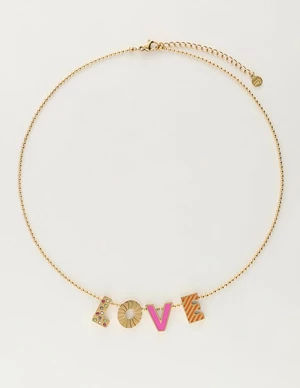 My Jewellery Necklace letters love pink MJ10189