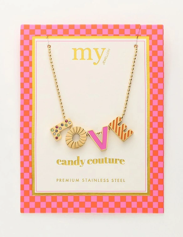 My Jewellery Necklace letters love pink MJ10189