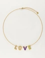 My Jewellery Necklace letters love purple MJ10190