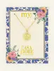 My Jewellery Necklace lime green coin MJ08636