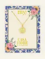 My Jewellery Necklace lime green coin MJ08636