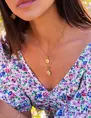 My Jewellery Necklace lime green coin MJ08636