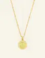 My Jewellery Necklace lime green coin MJ08636