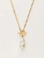 My Jewellery Necklace lock pearl studs MJ10976