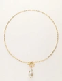 My Jewellery Necklace lock pearl studs MJ10976