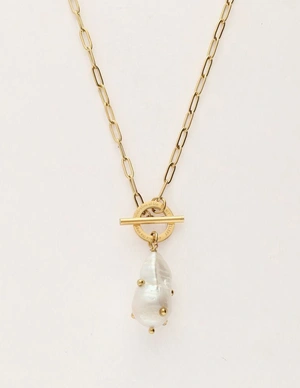 My Jewellery Necklace lock pearl studs MJ10976