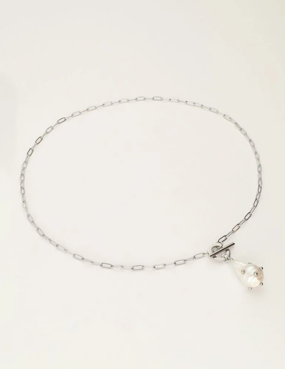 My Jewellery Necklace lock pearl studs MJ10976