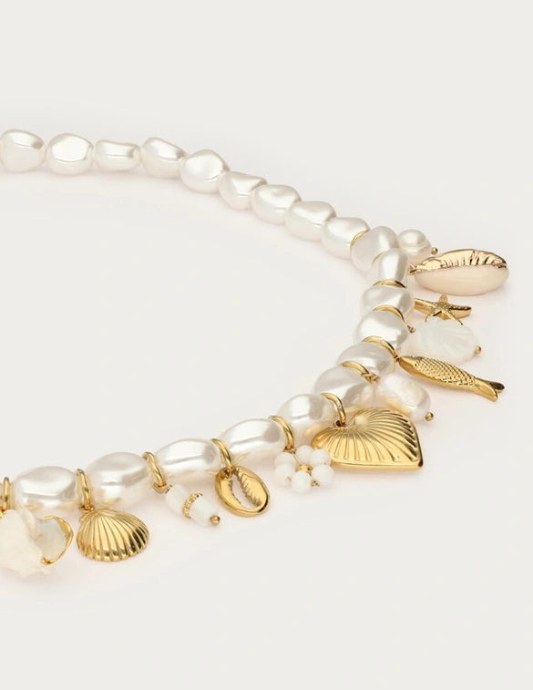 My Jewellery Necklace medium pearls charms MJ13027