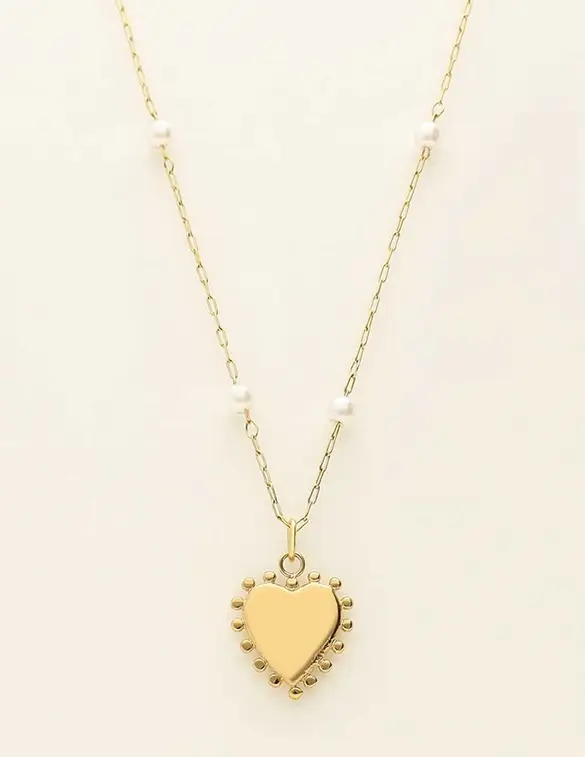 My Jewellery Necklace mini pearl & heart MJ09228
