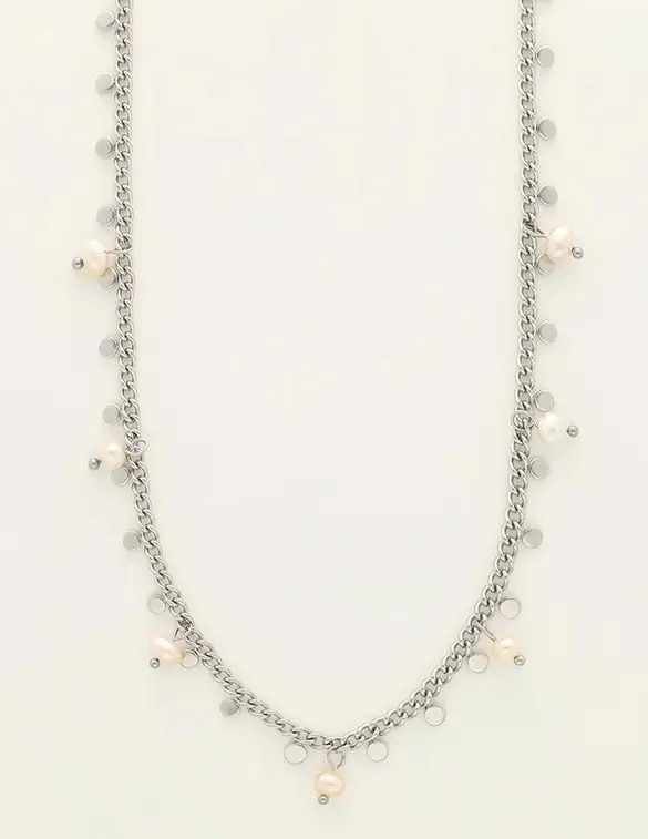 My Jewellery Necklace pearls & coins MJ09226