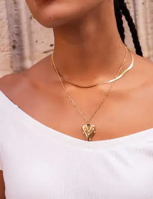 My Jewellery Necklace pearls & heart MJ09242