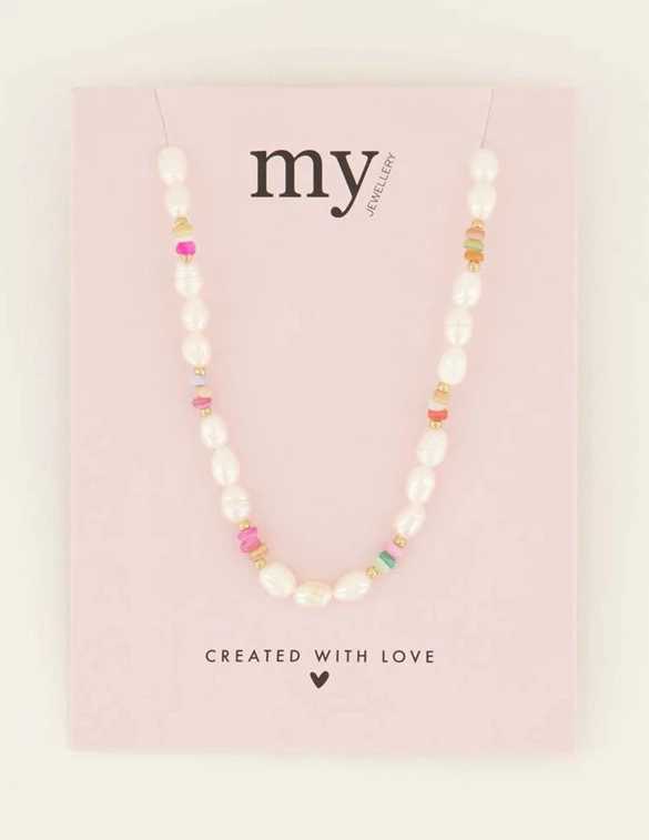 My Jewellery Necklace pearls with beads MJ08192
