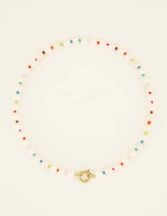 My Jewellery Necklace/phonecord pearls multicolo MJ08730