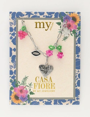 My Jewellery Necklace pink cherry & grape MJ10963