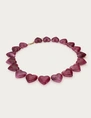 My Jewellery Necklace resin heart purple MJ14379