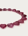 My Jewellery Necklace resin heart purple MJ14379