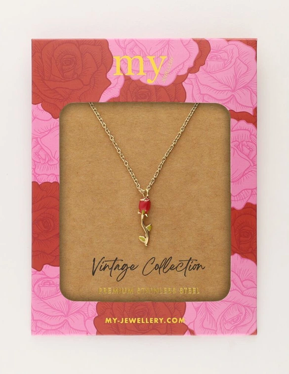 My Jewellery Necklace Rose red MJ11257
