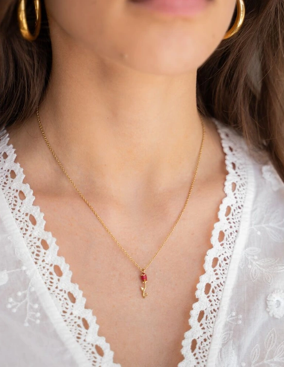 My Jewellery Necklace Rose red MJ11257