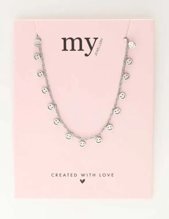 My Jewellery Necklace smiley coins MJ10373