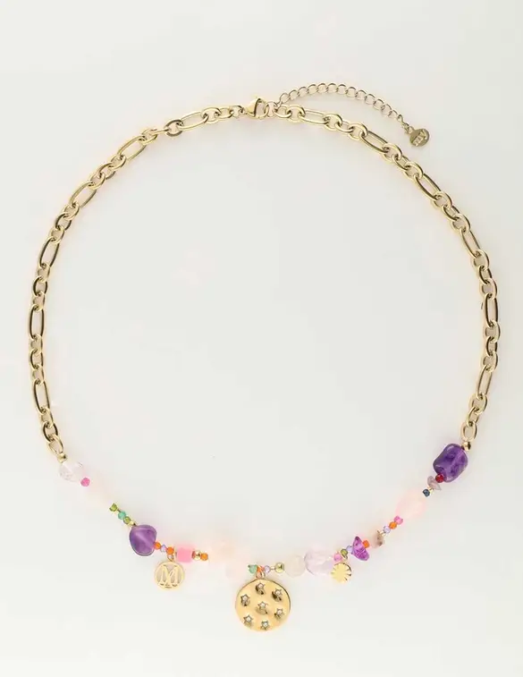 My Jewellery Necklace spring lilac stones MJ09693
