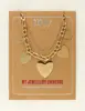 My Jewellery Necklace statement chain hearts MJ09643