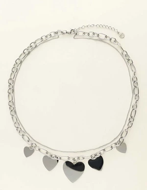 My Jewellery Necklace statement chain hearts MJ09643