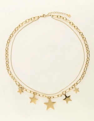 My Jewellery Necklace statement chain stars MJ09525