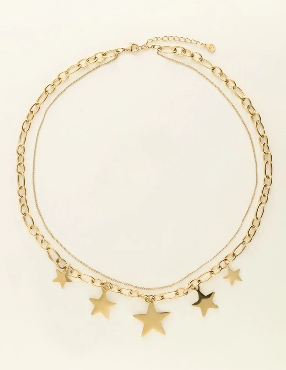 My Jewellery Necklace statement chain stars MJ09525