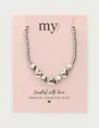 My Jewellery Necklace steel beads hearts MJ13711