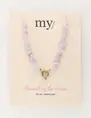 My Jewellery Necklace stones lilac MJ09696