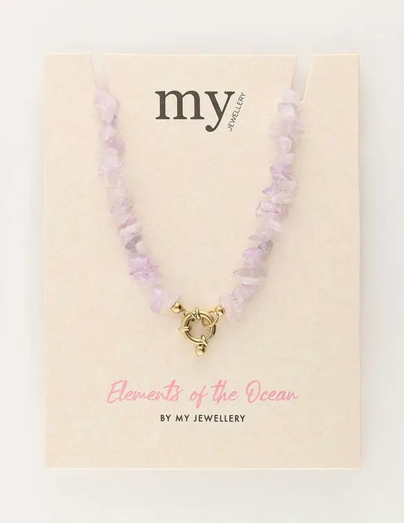 My Jewellery Necklace stones lilac MJ09696