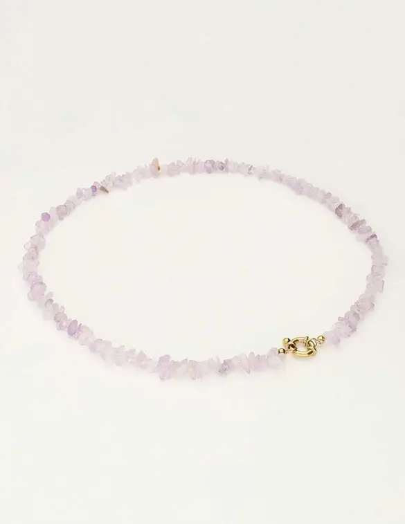 My Jewellery Necklace stones lilac MJ09696