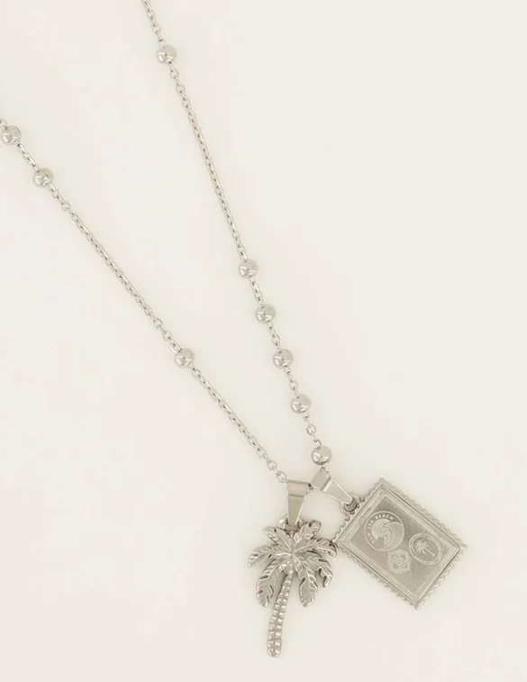 My Jewellery Necklace two charm palmtree MJ07212