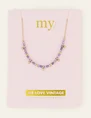 My Jewellery Necklace Vintage Purple Beads MJ06564