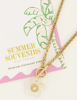 My Jewellery Necklace white flower Summer MJ07216